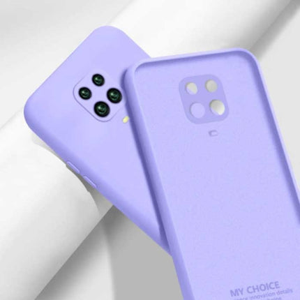 Xiaomi Poco X3 Pro NFC Square Silicone Hoesje - Zachte Matte Case Liquid Cover Lichtpaars