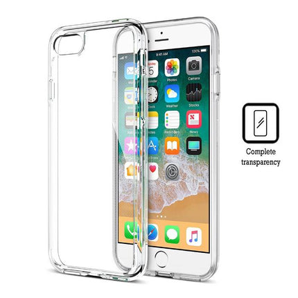 iPhone 8 Plus Transparant Clear Flexible Gel Case Cover Hoesje 
