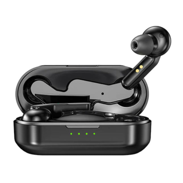 T10C Draadloze Oortjes - Qi Draadloos Opladen - True Touch Control TWS Bluetooth 5.0 Earphones Earbuds Oortelefoon Zwart