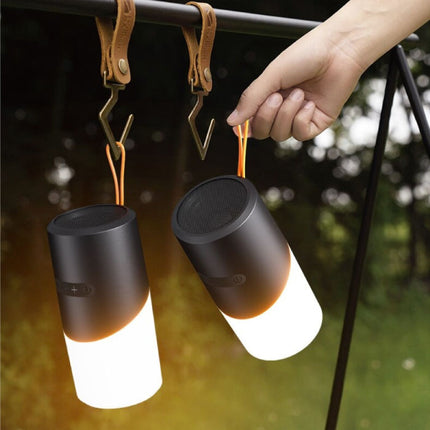 EBS-705 Draadloze Luidspreker met Lamp - Outdoor Kamperen Bluetooth 5.0 Soundbar Zwart