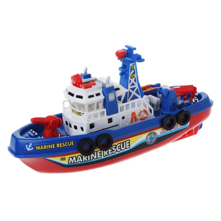 Marine Rescue Brandweerboot met Motor, Kraan en Waterpomp - Kinder Speelgoed Schip Boot Water