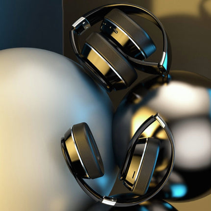 VJ320 Draadloze Koptelefoon met Microfoon - Bluetooth 5.0 Stereo Studio Headset Zwart