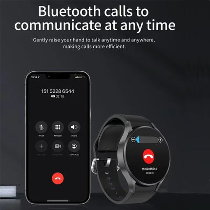 Universe Watch 6 Smartwatch - Silicoon Bandje - 1,40" Display - Hartslag Zuurstof Sport Tracker Horloge - Wit