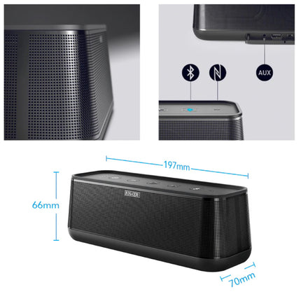 SoundCore Pro Draadloze Soundbar Luidspreker Wireless Bluetooth 4.2 Speaker Box Zwart
