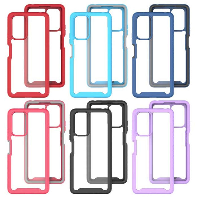 Xiaomi Poco F3 Bumper Hoesje met Frame - Anti-Shock Case Cover Paars