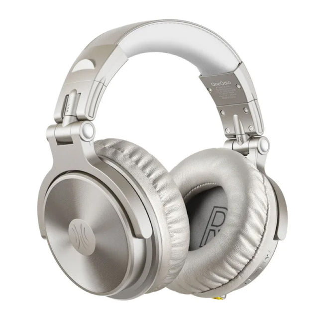 Pro-C Draadloze Koptelefoon - 110 Uur Afspeeltijd - Headset met Microfoon DJ Headphones - Beige