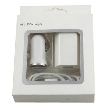 3 in 1 Oplaadset voor iPhone 30-Pin/Lightning USB Oplaadkabel + Stekkerlader + Autolader