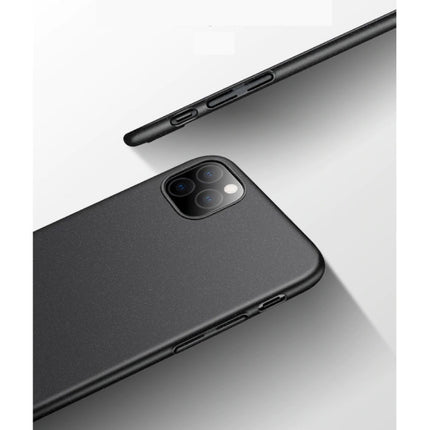iPhone 12 Ultra Dun Hoesje - Hard Matte Case Cover Zwart
