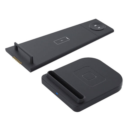 3 in 1 Opvouwbaar Oplaadstation voor Apple iPhone / iWatch / AirPods -  Charging Dock 10W Wireless Pad Zwart
