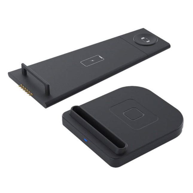 3 in 1 Opvouwbaar Oplaadstation voor Apple iPhone / iWatch / AirPods -  Charging Dock 10W Wireless Pad Zwart