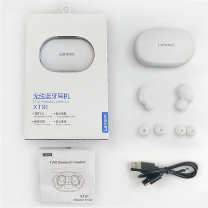 XT91 Draadloze Oortjes - True Touch Control TWS Oordopjes Bluetooth 5.0  Wireless Buds Earphones Oortelefoon Wit