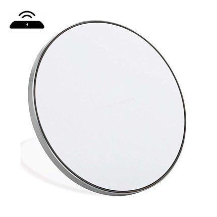 Qi GY-68 Universele Draadloze Oplader 9V - 1.67A Wireless Charging Pad Zilver