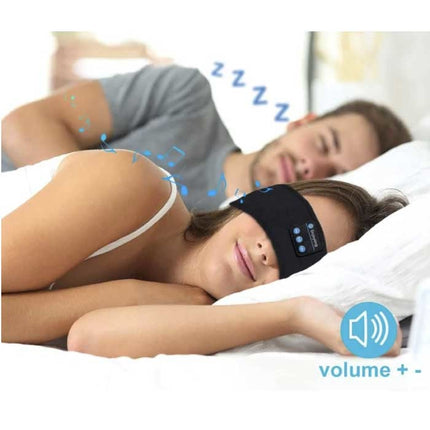Bluetooth Slaapmasker met Speakers - Draadloze Slaap Koptelefoon Sport Hoofdband Grijs