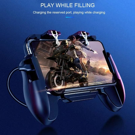 Mobiele Gaming Controller voor PUBG - Koelventilator - Trigger Key & Grip - Gamepad - Zwart