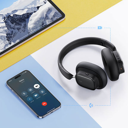 H1i Draadloze Koptelefoon - ANC Ruisonderdrukking - Bluetooth 5.3 Wireless Headset Wit