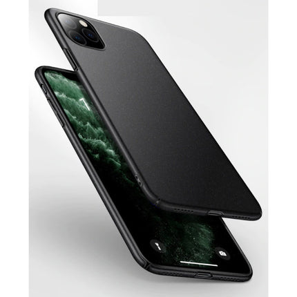iPhone 12 Ultra Dun Hoesje - Hard Matte Case Cover Donkerblauw