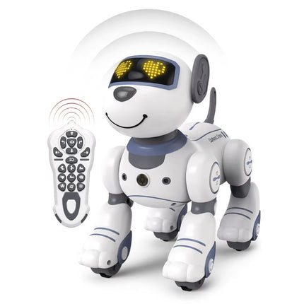 RC Robot Hond met IR Afstandsbediening - Stunt Speelgoed Bestuurbaar Dier - Wit