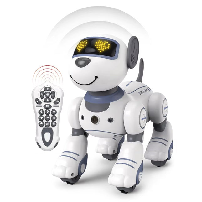 RC Robot Hond met IR Afstandsbediening - Stunt Speelgoed Bestuurbaar Dier - Wit