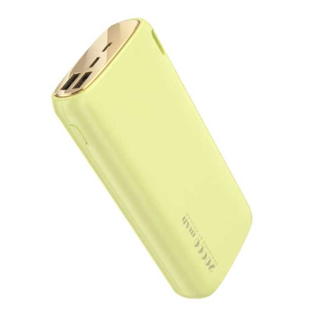 18W Powerbank 20.000mAh - PD/QC3.0 met 3 USB Poorten - Externe Noodaccu Batterij Oplader Charger Geel