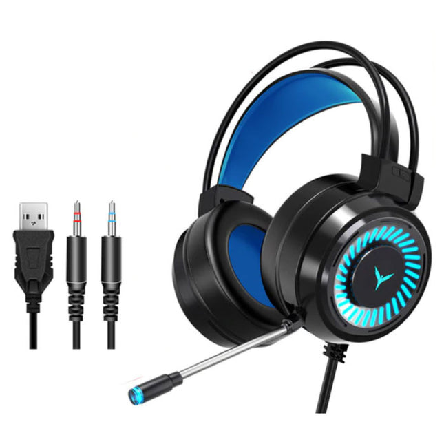 Gaming Koptelefoon Bedraad voor PC/Xbox/PS4/PS5 - Headset Headphones met Microfoon Zwart