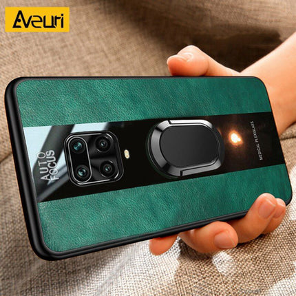 Xiaomi Redmi 6 Leren Hoesje  - Magnetische Case Cover Cas Groen + Kickstand