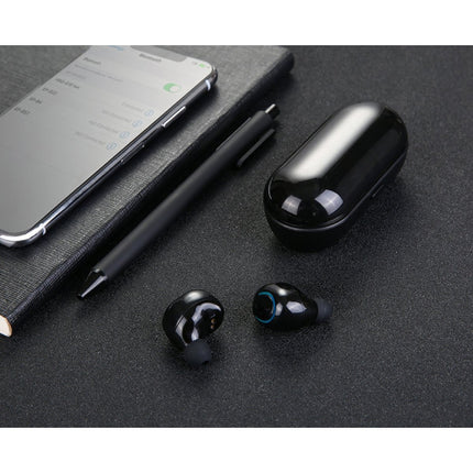Q18 Draadloze Oordopjes - TWS Oortjes True Touch Control Oortjes Oordopjes Bluetooth 4.2 Wireless Buds Earphones Oortelefoon Zwart