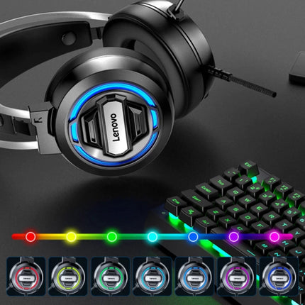 H401 Gaming Koptelefoon met 7.1 Surround Sound - USB Aansluiting Headset met Microfoon DJ Headphones Zwart