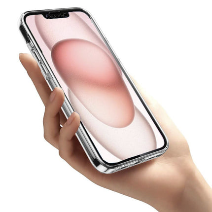 iPhone 16 Plus Full Body Hoesje - 360° Transparant Voorkant Achterkant Silicone Cover