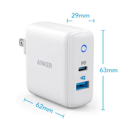 PowerIQ Dual Port Muur Oplader Wallcharger AC Thuislader Stekkerlader Adapter Wit