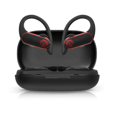 Airaux Draadloze Oortjes met Oorhaak Sport - Touch Control -  TWS Bluetooth 5.0 Wireless Buds Earphones Earbuds Oortelefoon Zwart