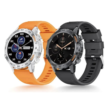 Smartwatch - Gezondheid Monitor Sport Tracker Horloge iOS Android - Silicoon Bandje - Zwart