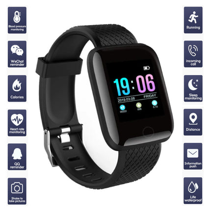 Sports Smartwatch BIONIC D13 Fitness Sport Activity Tracker Smartphone Horloge iOS Android iPhone Samsung Huawei Zwart