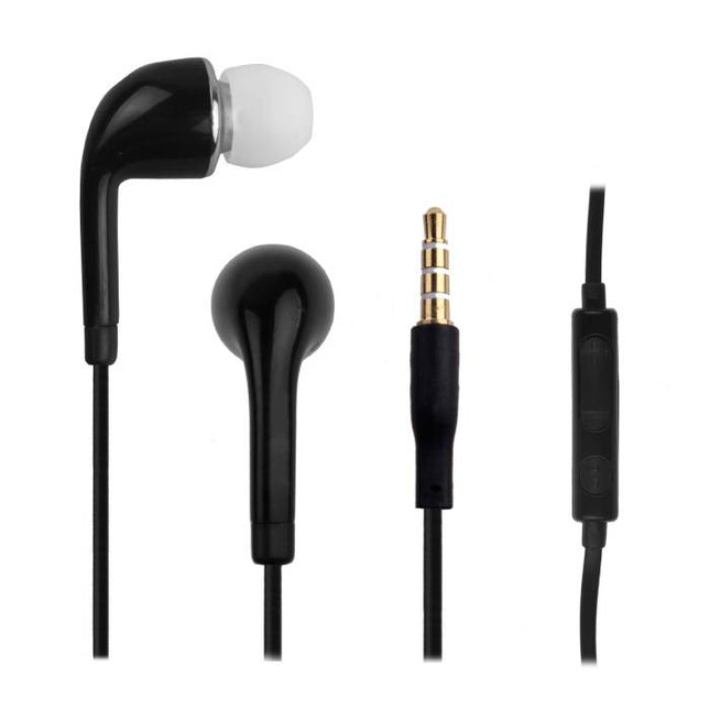 Voor Samsung Galaxy Earphones Oortjes Ecouteur Oortelefoon Zwart - Helder Geluid