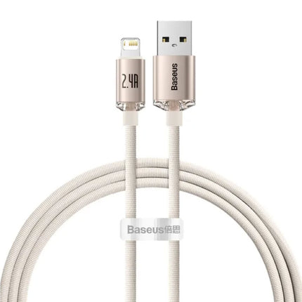 USB Oplaadkabel voor iPhone Lightning - 2 Meter - Gevlochten Nylon - Tangle Resistant Oplader Data Kabel Roze
