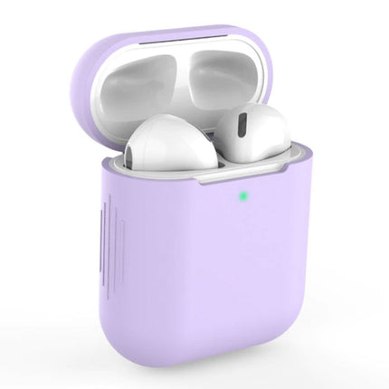 Flexibel Hoesje voor AirPods 1 / 2 - Silicone Skin AirPod Case Cover Soepel - Lichtpaars