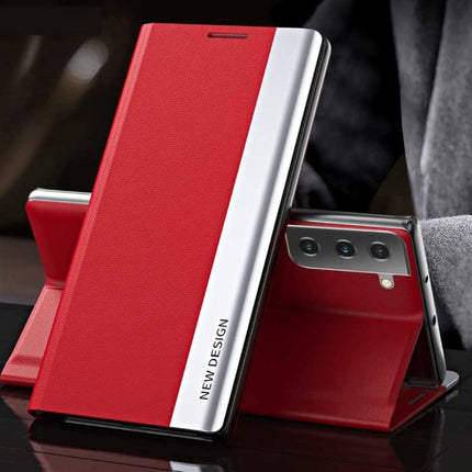 Xiaomi Redmi 10A Magnetische Flip Case - Luxe Hoesje Cover Rood