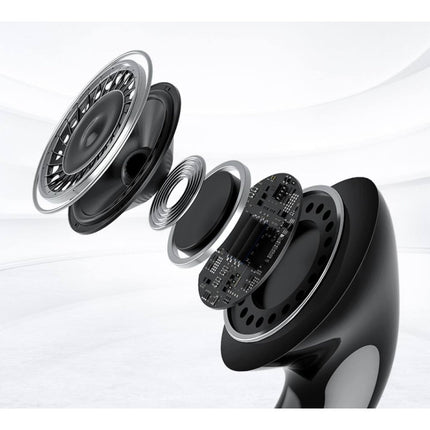 BW-ES7 Bass Oordopjes met Microfoon - 3.5mm AUX Oortjes Wired Earphones Oortelefoon Zwart