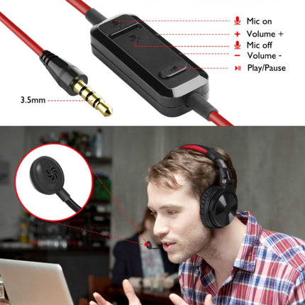 Draadloze Gaming Koptelefoon met Boom Mic - Voor PC/Xbox/PS4/PS5 - Headset Headphones met Microfoon Zwart