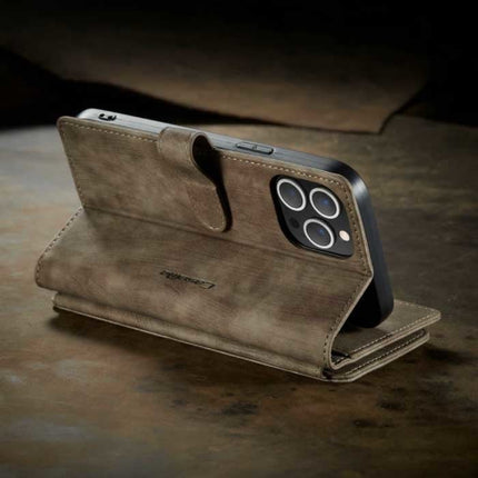 iPhone 13 Mini Leren Flip Case Portefeuille - Wallet Cover Cas Hoesje Bruin