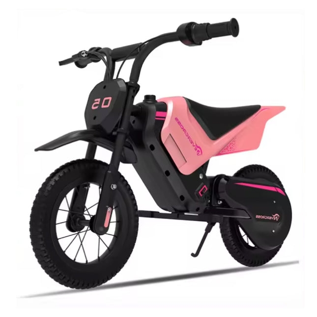 EV05M Elektrische Motorfiets - Scooter Kinderen - 12" Wielen - Roze