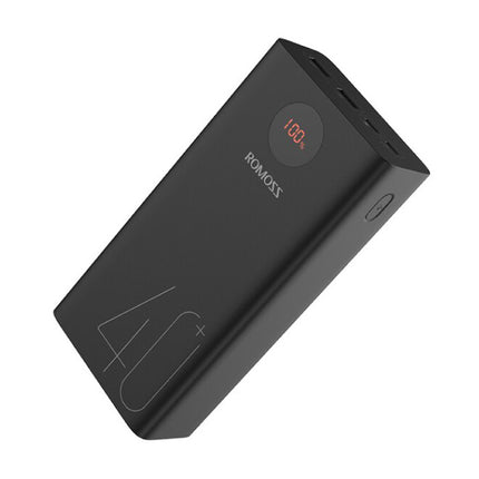 Zeus 40.000mAh Powerbank met 4 Poorten - LED Display Externe Noodaccu Batterij Oplader Charger Zwart