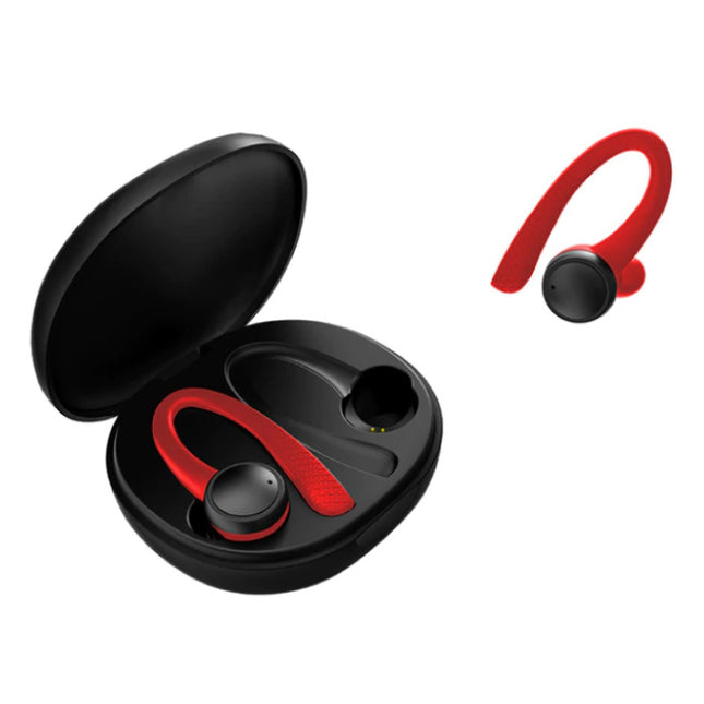Sport TWS Draadloze Smart Touch Control Oortjes Bluetooth 5.0 Ear Wireless Buds Earphones Earbuds 400mAh Oortelefoon Rood