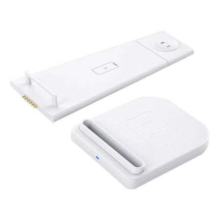 3 in 1 Opvouwbaar Oplaadstation voor Apple iPhone / iWatch / AirPods -  Charging Dock 10W Wireless Pad Wit