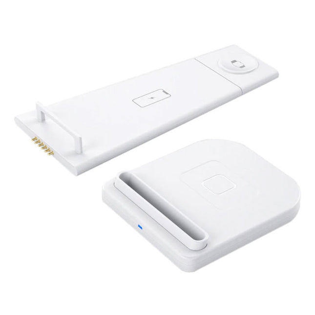 3 in 1 Opvouwbaar Oplaadstation voor Apple iPhone / iWatch / AirPods -  Charging Dock 10W Wireless Pad Wit