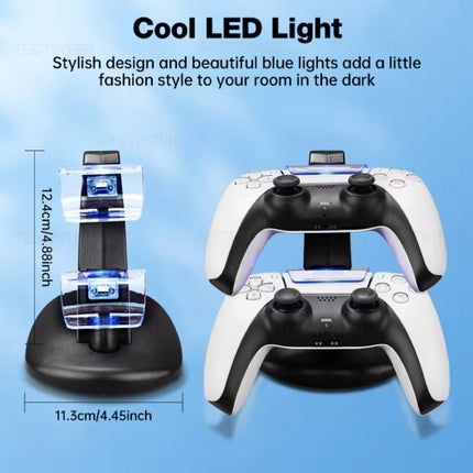 Oplaadstation voor PlayStation 5 Controllers - PS5 Charging Dock Dual Laadstation - Wit