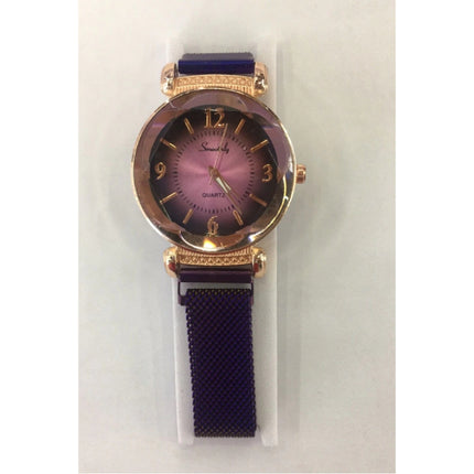 Pearl Luxe Horloge Dames - Anoloog Kwarts Uurwerk voor Vrouwen Paars