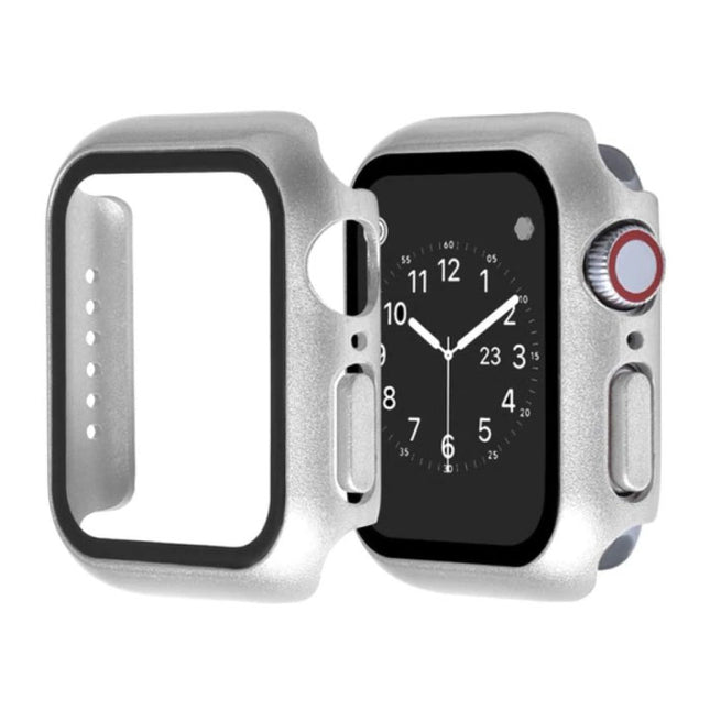 Full Cover voor iWatch Series 42mm - Hoesje en Screen Protector - Tempered Glass Hard Case TPU
