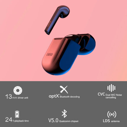 TWS200 Draadloze Smart Touch Control Oortjes Bluetooth 5.0 Ear Wireless Buds Earphones Earbuds 350mAh Oortelefoon Wit