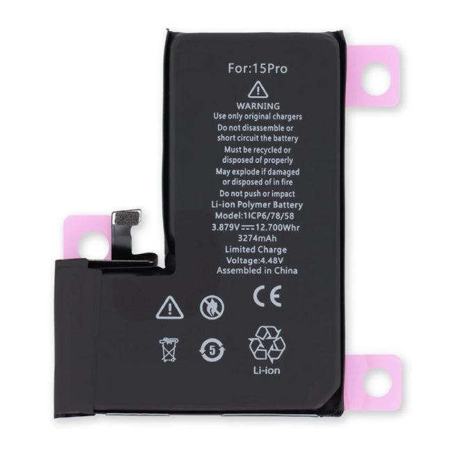 iPhone 15 Pro Batterij/Accu AAA+ Kwaliteit