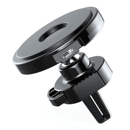 Qi Draadloze Autolader 10W - Airvent Clip Oplader Universeel Wireless Car Charging Pad Zwart